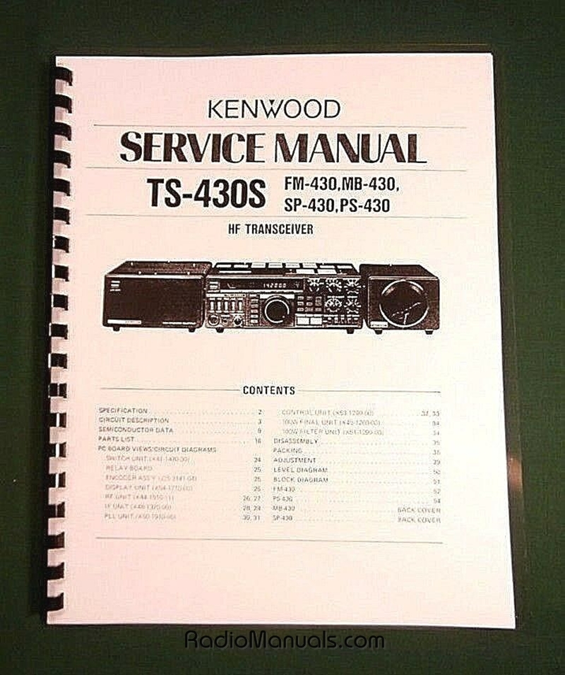 Kenwood TS-430S Service Manual